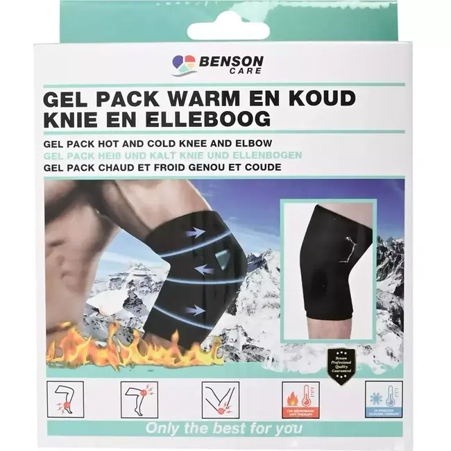 Benson Warm-koud gelpack voor gewrichten - herbruikbaar en flexibel - pijnverlichting en herstel