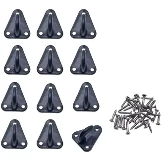 Benson Aanhangwagenhaak set - 12 stuks - kunststof - 43x37 mm - inclusief schroeven