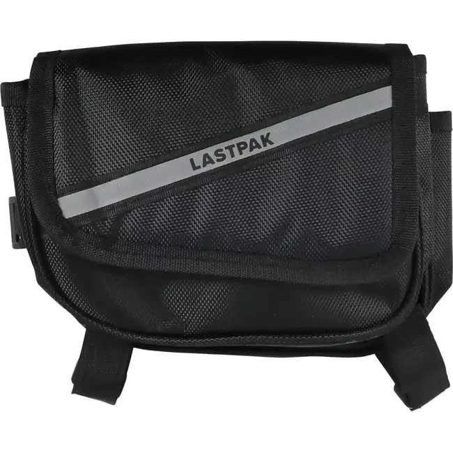 Benson Fiets frame tas - met telefoonvak - reflecterende strepen - 19x13x16 cm - zwart