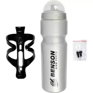 Benson Bidon met houder - 750 ml - BPA-vrij - ergonomisch ontwerp - lekvrije dop