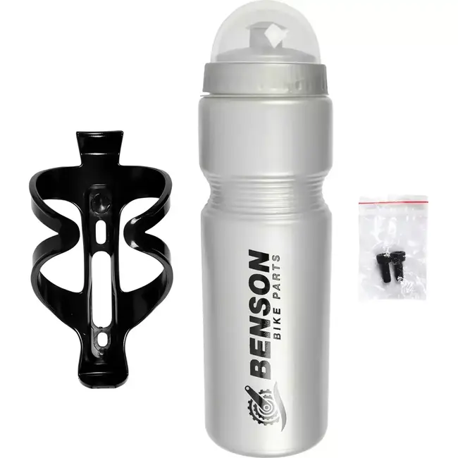 Benson Bidon met houder - 750 ml - BPA-vrij - ergonomisch ontwerp - lekvrije dop
