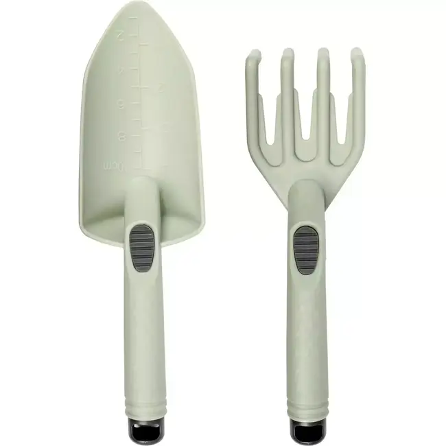 Benson Tuingereedschap set - 2-delig - kunststof - groen - met ophangmogelijkheid