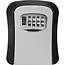 Benson Sleutelkluis met 3-cijferige code - Metaal - Zwart/Grijs - 96x40x116 mm
