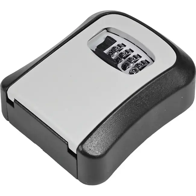 Benson Sleutelkluis met 3-cijferige code - Metaal - Zwart/Grijs - 96x40x116 mm