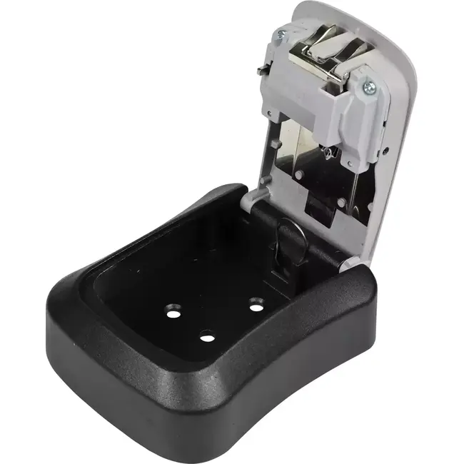 Benson Sleutelkluis met 3-cijferige code - Metaal - Zwart/Grijs - 96x40x116 mm