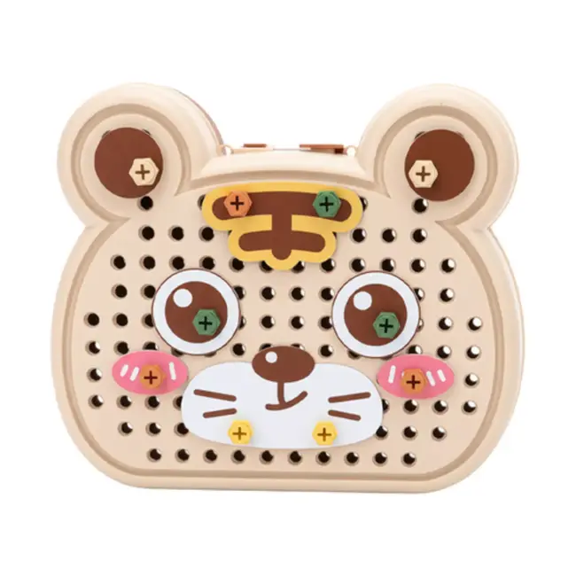 Ruhhy Educatieve 3D bouwset Kosmos 161-delig – ruimte thema met boormachine en teddybeer koffer