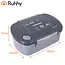 Ruhhy Grijze lunchbox 800 ml – 14 x 19 x 7 cm - voor werk, school of reizen