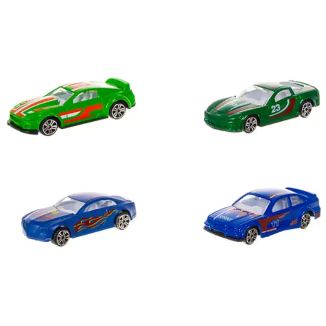 Ruhhy Set van 16 metalen raceauto’s voor kinderen – duurzame, kleurrijke autootjes in 1:64 schaal