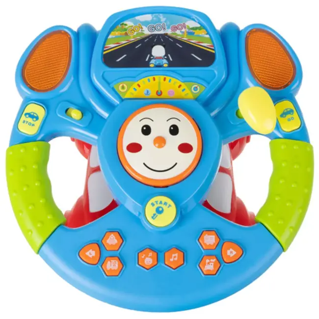 Ruhhy Interactief stuurwiel voor kinderen (3+ jaar) – met muziek, licht, geluid en projector