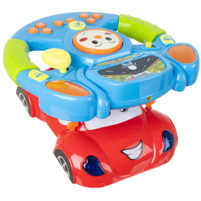 Ruhhy Interactief stuurwiel voor kinderen (3+ jaar) – met muziek, licht, geluid en projector