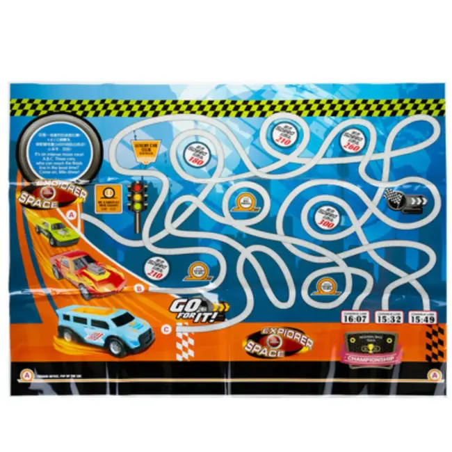 Ruhhy TIR vrachtwagen met 6 metalen auto’s - transporter met lanceerfunctie - voor kinderen