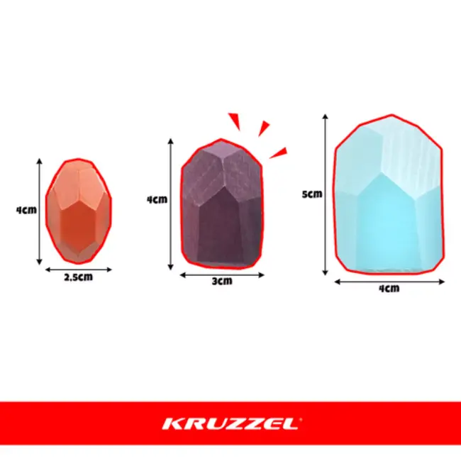 Kruzzel houten stapelstenen set – 16 kleurrijke blokken voor creatief en educatief spel