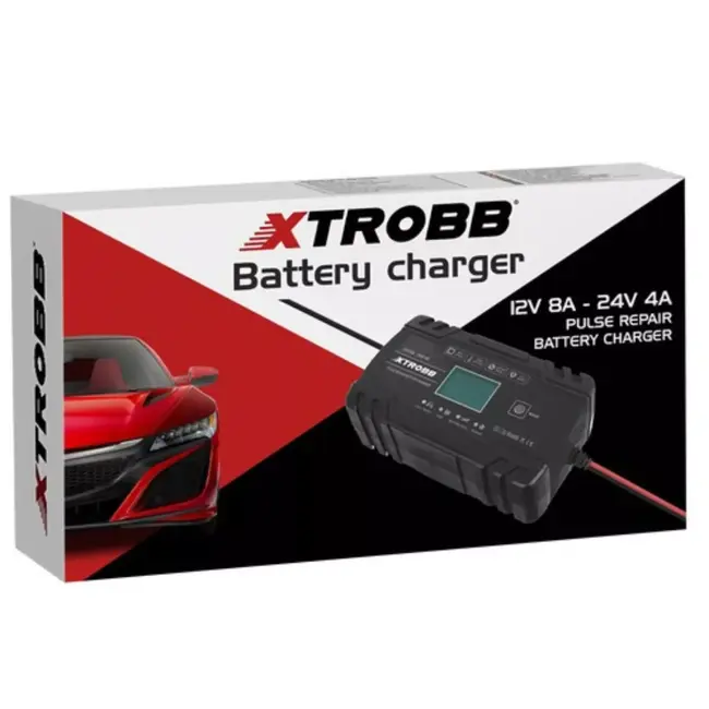 Xtrobb Acculader - Automatisch 12V/24V - Veilig en Efficiënt Laden