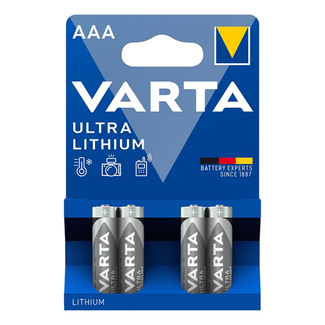 Varta Ultra Lithium potlood batterijen - AAA - 4 stuks