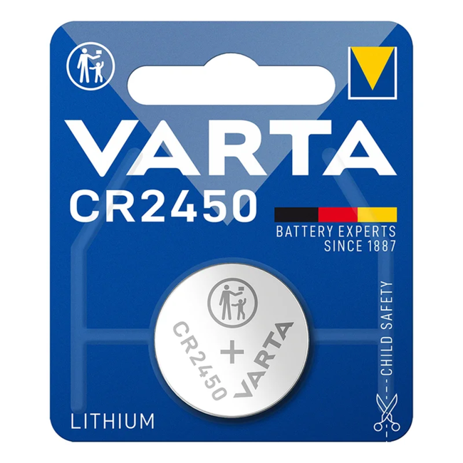 Varta Lithium knoopcel batterij - CR2450 - 3 Volt - per stuk