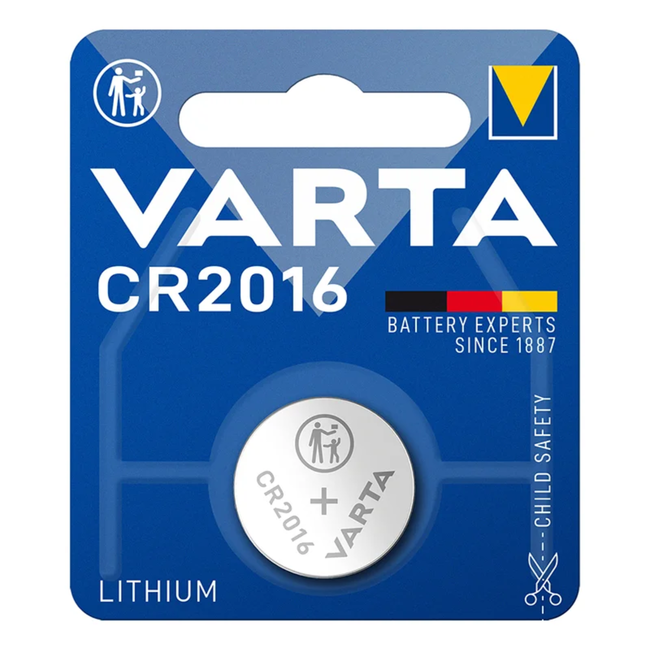 Varta Lithium knoopcel batterij - CR2016 - 3 Volt - per stuk