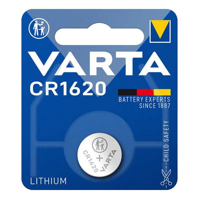 Varta Lithium knoopcel batterij - CR1620 - 3 Volt - per stuk