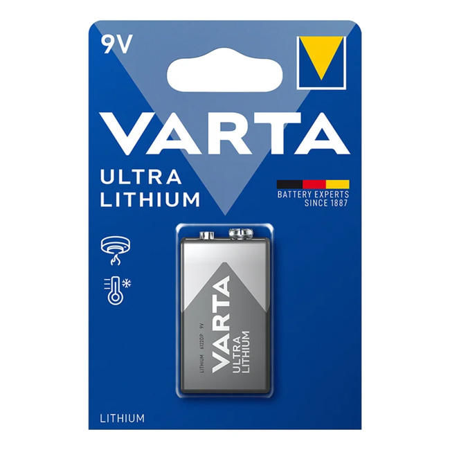 Varta Ultra Lithium blok batterij - 9 Volt - per stuk