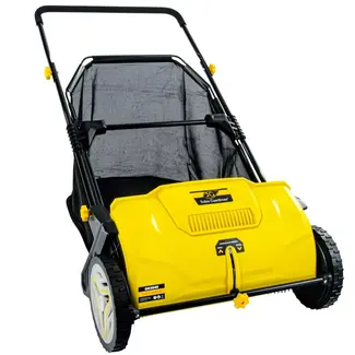 GEKO Handmatige bladveger 53 cm met verstelbare werkhoogte en opvangbak voor gazon en terras