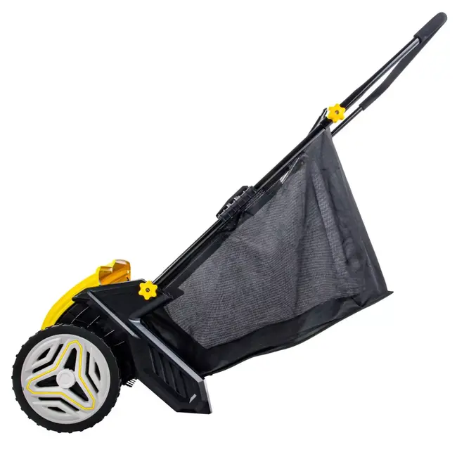 GEKO Handmatige bladveger 53 cm met verstelbare werkhoogte en opvangbak voor gazon en terras
