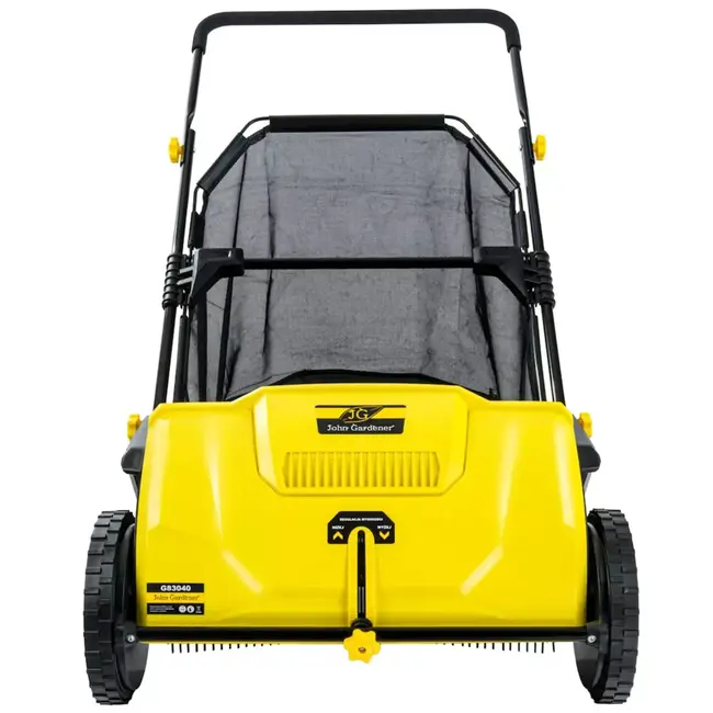 GEKO Handmatige bladveger 53 cm met verstelbare werkhoogte en opvangbak voor gazon en terras