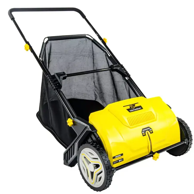 GEKO Handmatige bladveger 53 cm met verstelbare werkhoogte en opvangbak voor gazon en terras