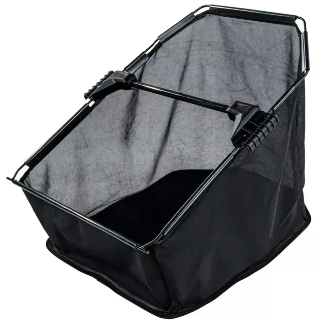 GEKO Handmatige bladveger 53 cm met verstelbare werkhoogte en opvangbak voor gazon en terras