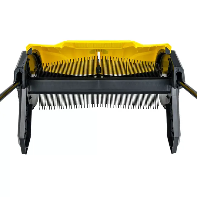 GEKO Handmatige bladveger 53 cm met verstelbare werkhoogte en opvangbak voor gazon en terras