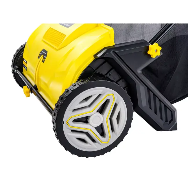 GEKO Handmatige bladveger 53 cm met verstelbare werkhoogte en opvangbak voor gazon en terras