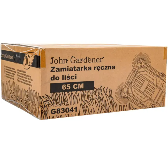 GEKO Handmatige bestratingsveger 65.5 cm met dubbele borstels en opvangbak voor harde ondergronden