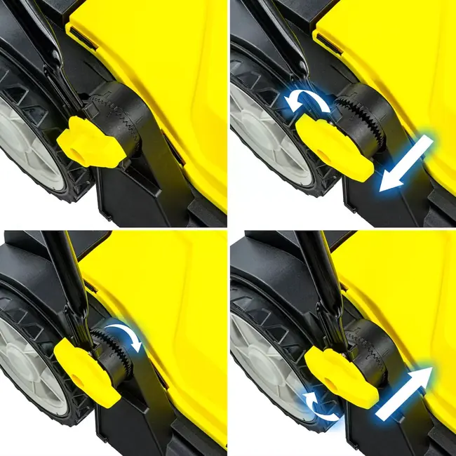 GEKO Handmatige bestratingsveger 65.5 cm met dubbele borstels en opvangbak voor harde ondergronden