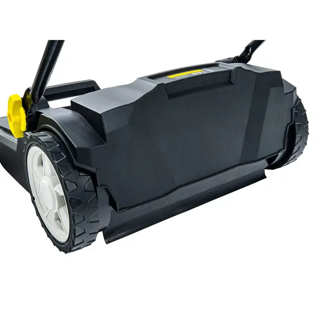 GEKO Handmatige bestratingsveger 65.5 cm met dubbele borstels en opvangbak voor harde ondergronden