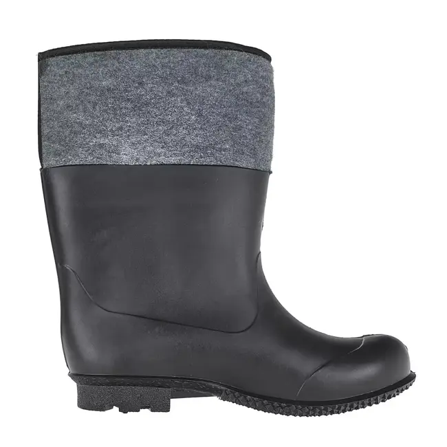GEKO Waterdichte PVC werklaarzen maat 47 met warme voering en antislipzool voor professioneel gebruik