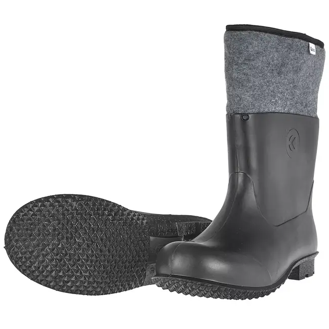 GEKO Waterdichte PVC werklaarzen maat 47 met warme voering en antislipzool voor professioneel gebruik