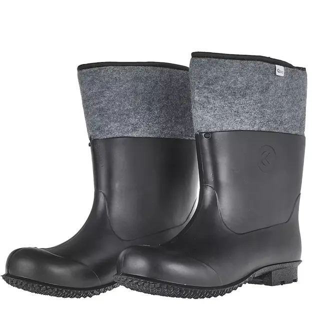 GEKO Waterdichte PVC werklaarzen maat 47 met warme voering en antislipzool voor professioneel gebruik