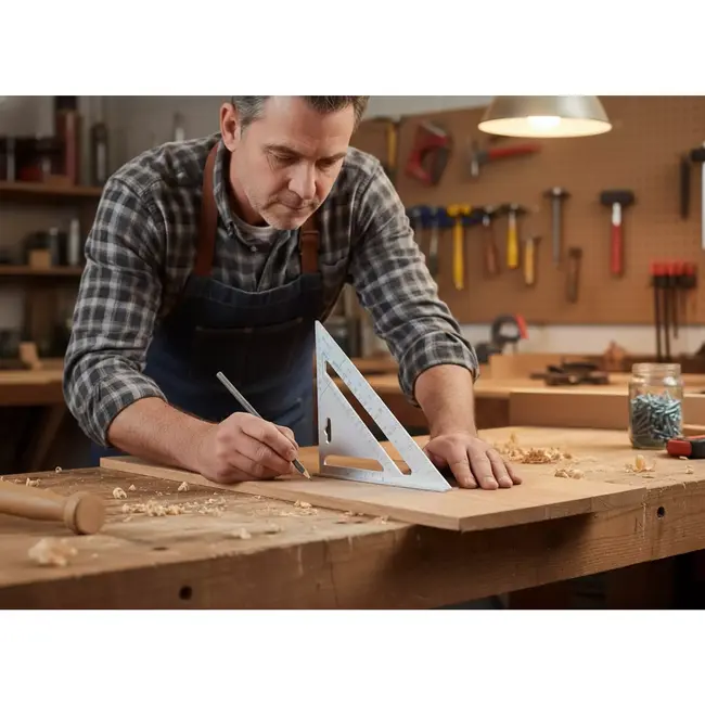 Keltin Aluminium winkelhaak 180 x 180 x 260 mm met stabiele basis en duidelijke schaalverdeling