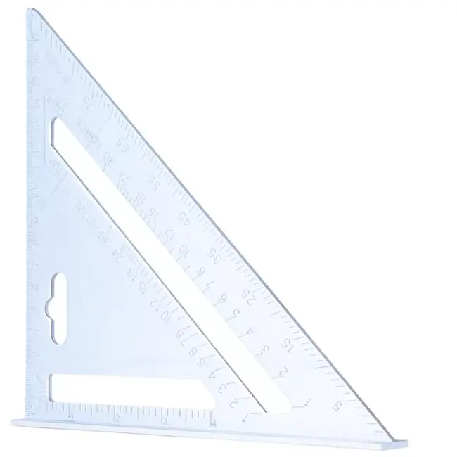 Keltin Aluminium winkelhaak 180 x 180 x 260 mm met stabiele basis en duidelijke schaalverdeling