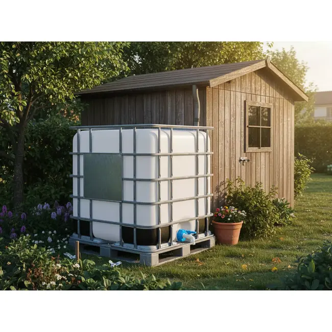 GEKO IBC-set S60x6 met 19 mm kraan voor snel en lekvrij aftappen