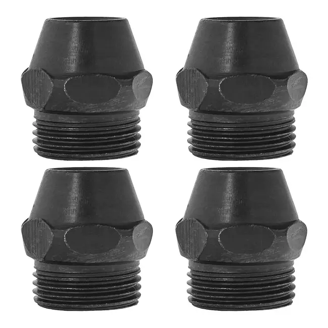 GEKO Spuitmondenset 4-delige van staal voor gelijkmatige mortelverdeling met pleistermachines