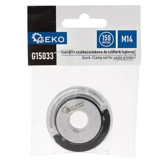 GEKO Snelspanmoer M14 voor snelle en gereedschapsloze wissel van slijpschijven tot 150 mm