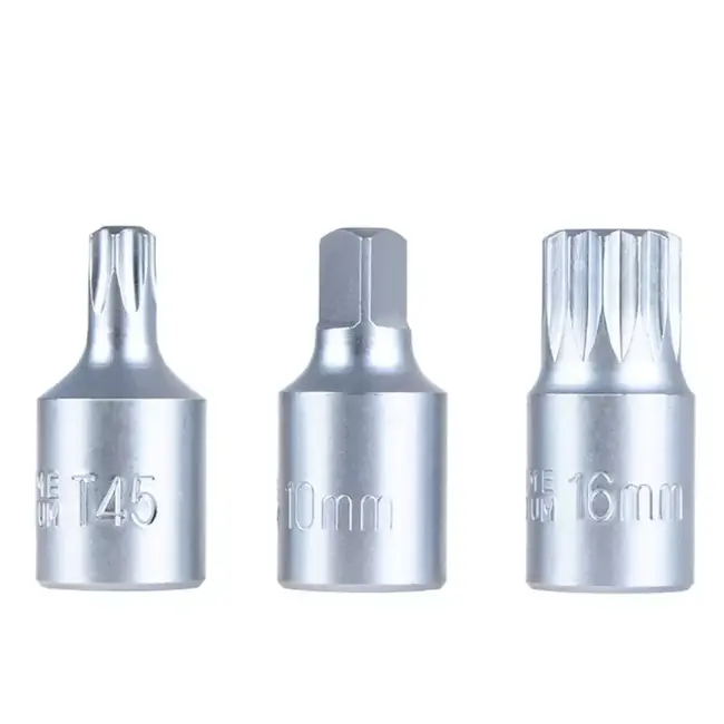 GEKO Professionele 23-delige CrV oliedop- en aftapplug sleutelset met HEX, torx en vierkant bits