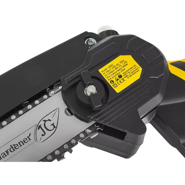 John Gardener Accu snoeizaag met telescoopsteel 1,65–2,50 m en twee zaagbladen voor tuinonderhoud