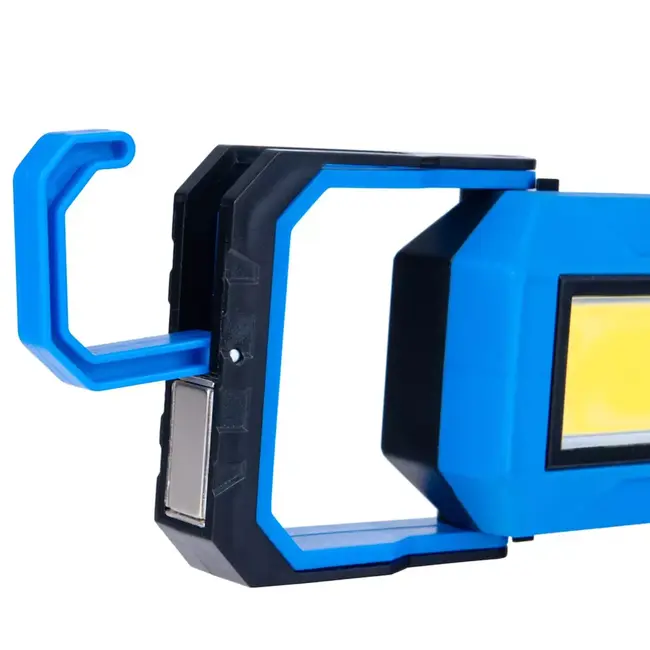 GEKO Opvouwbare LED werkplaatslamp met magneet, haak en 4000 mAh accu voor helder werklicht