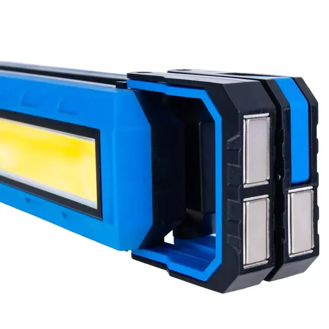 GEKO Opvouwbare LED werkplaatslamp met magneet, haak en 4000 mAh accu voor helder werklicht