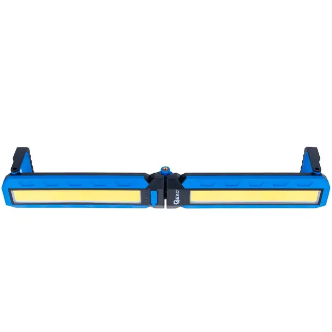 GEKO Opvouwbare LED werkplaatslamp met magneet, haak en 4000 mAh accu voor helder werklicht