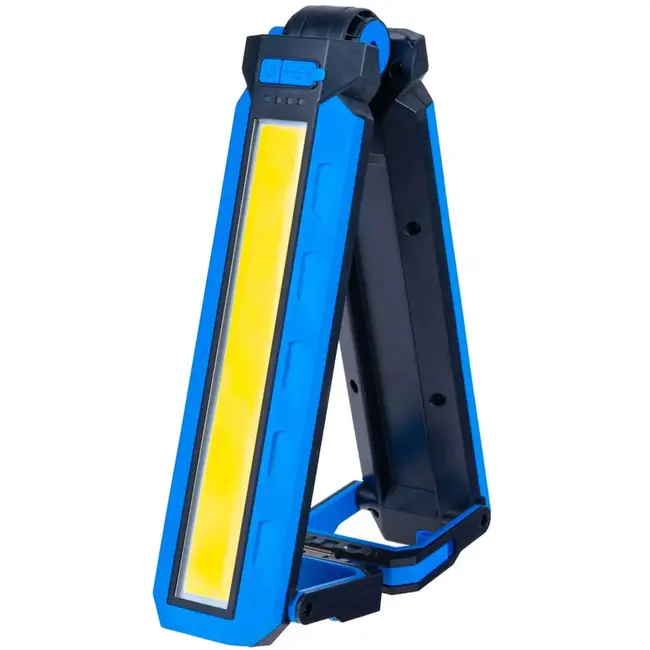 GEKO Opvouwbare LED werkplaatslamp met magneet, haak en 4000 mAh accu voor helder werklicht