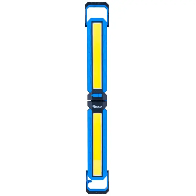 GEKO Opvouwbare LED werkplaatslamp met magneet, haak en 4000 mAh accu voor helder werklicht