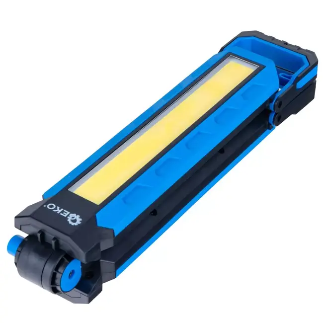 GEKO Opvouwbare LED werkplaatslamp met magneet, haak en 4000 mAh accu voor helder werklicht