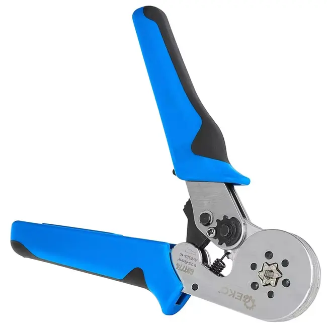 GEKO Zelfinstellende zeskant krimptang 0,25–6 mm² voor nauwkeurig krimpen van adereindhulzen