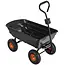 GEKO Kantelbare tuintrolley 75 liter met luchtbanden en zwenkbare vooras voor soepel tuintransport